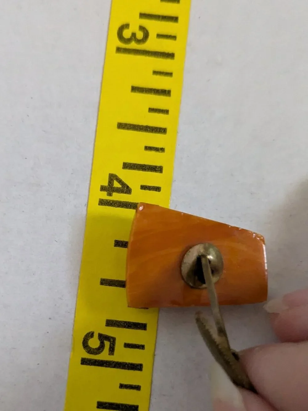 Antique Rectangular Butterscotch Amber Cuff Links
